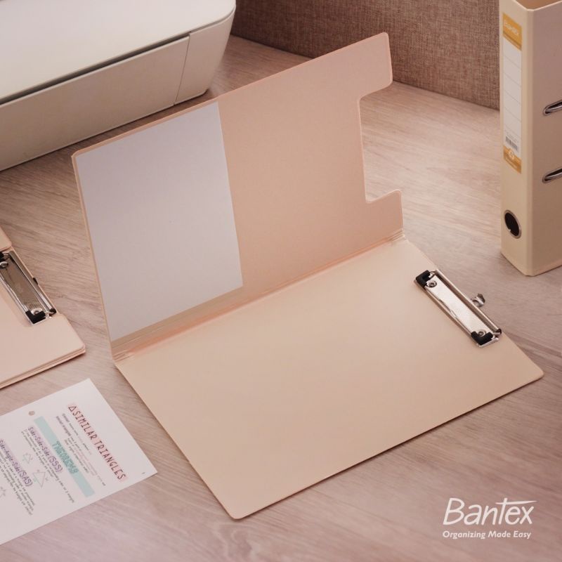 

Bantex Clipboard With Cover Folio Peach