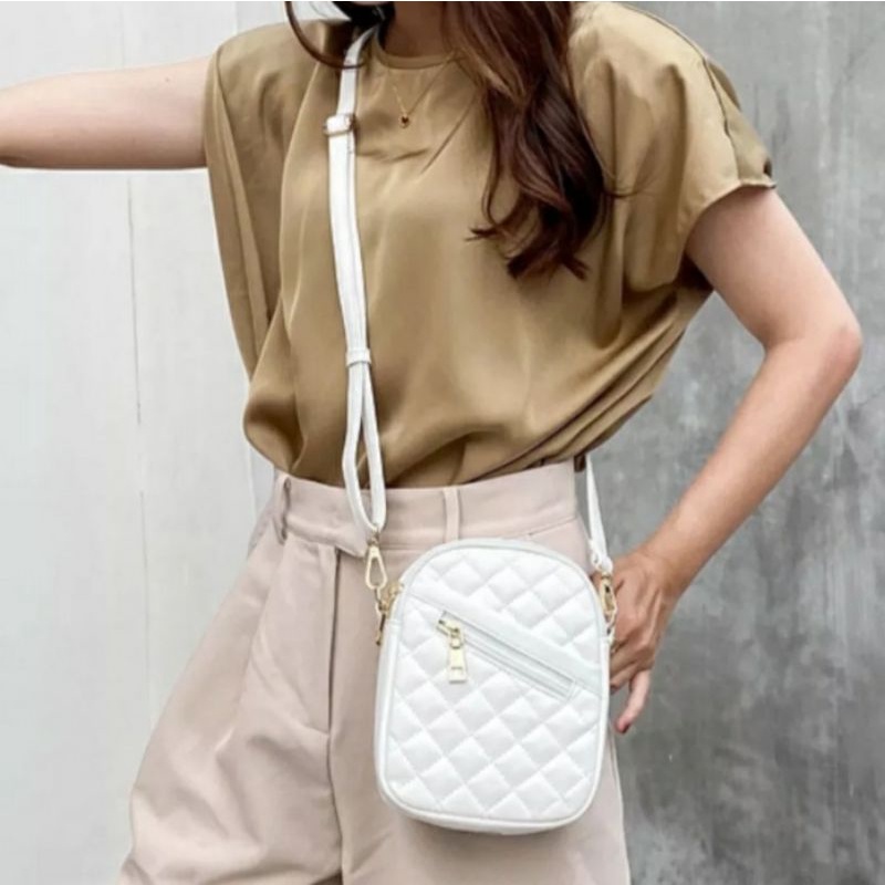 dem_sare / DS1201 JASMINE Sling Bag Tas Selempang Bordir  Tas Selempang Wanita Mini Cute Trendy Kekinian