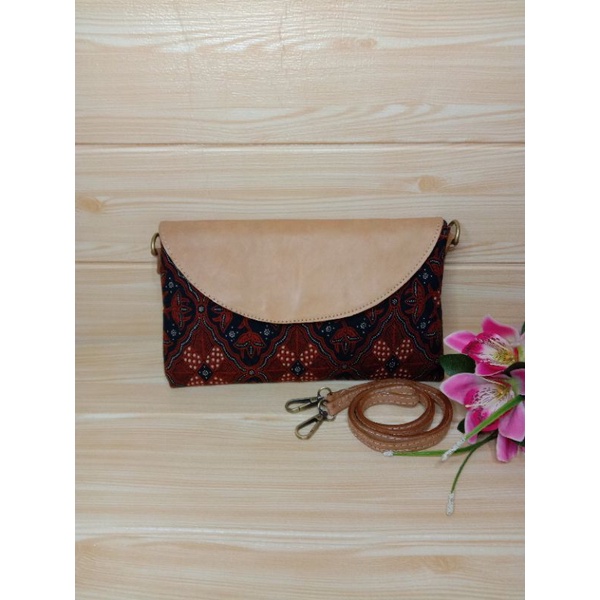 Tas selempang wanita batik kulit murah jogja