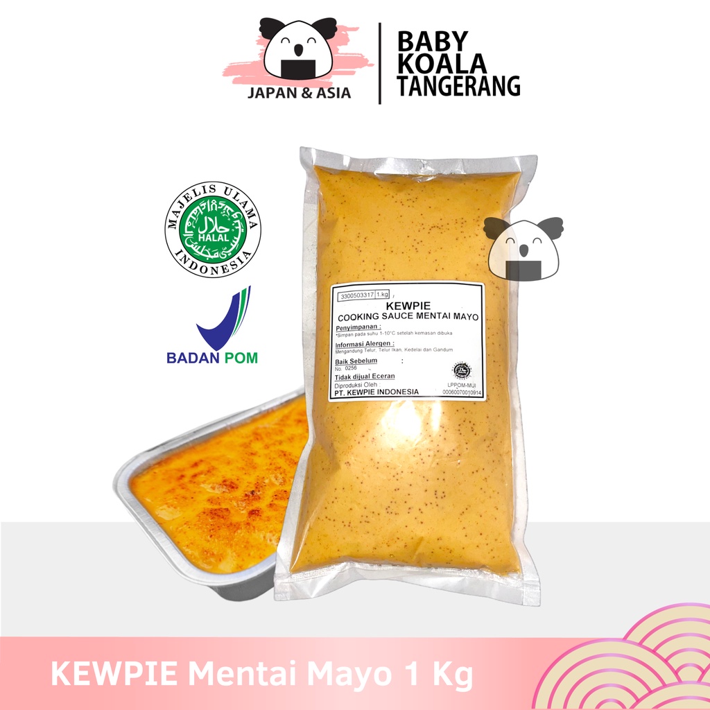 

KEWPIE Mentai Mayo 1 Kg Halal || Salmon Memtai Mayonneise