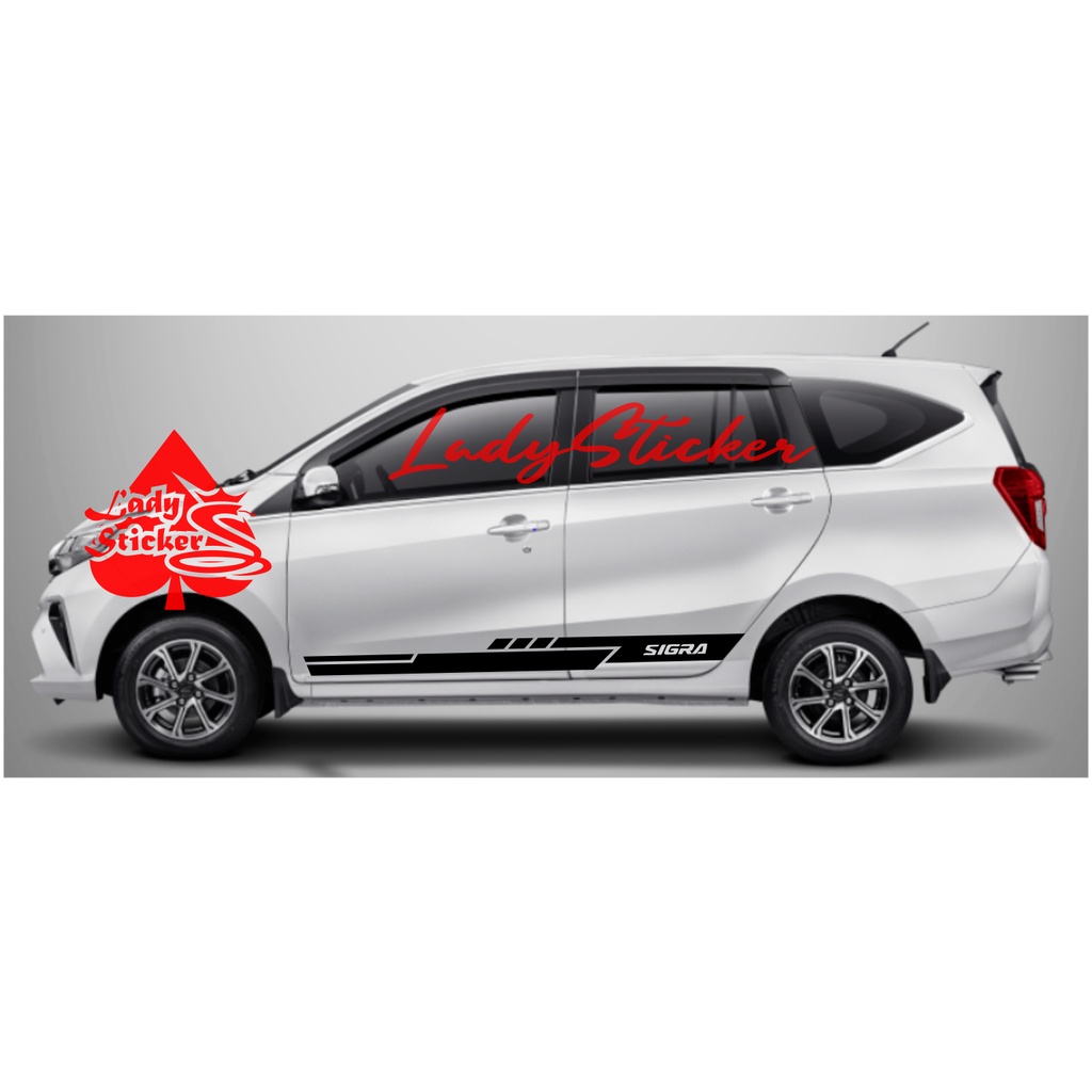 sticker mobil sigra sticker stiker mobil daihatsu sigra terbaru