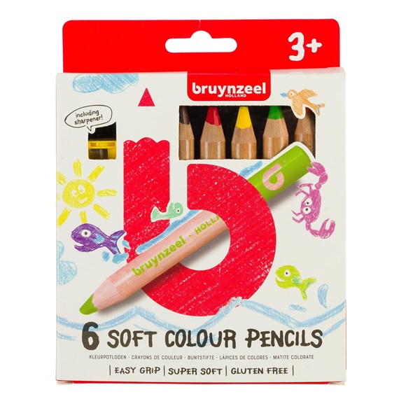 

BRUYNZEEL JUMBO COLOR PENCIL/PENSIL WARNA ANAK 6 WARNA