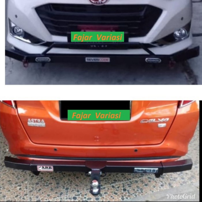 PAKET BUMPER TANDUK DEPAN DAN TOWING BELAKANG MOBIL CALYA SIGRA