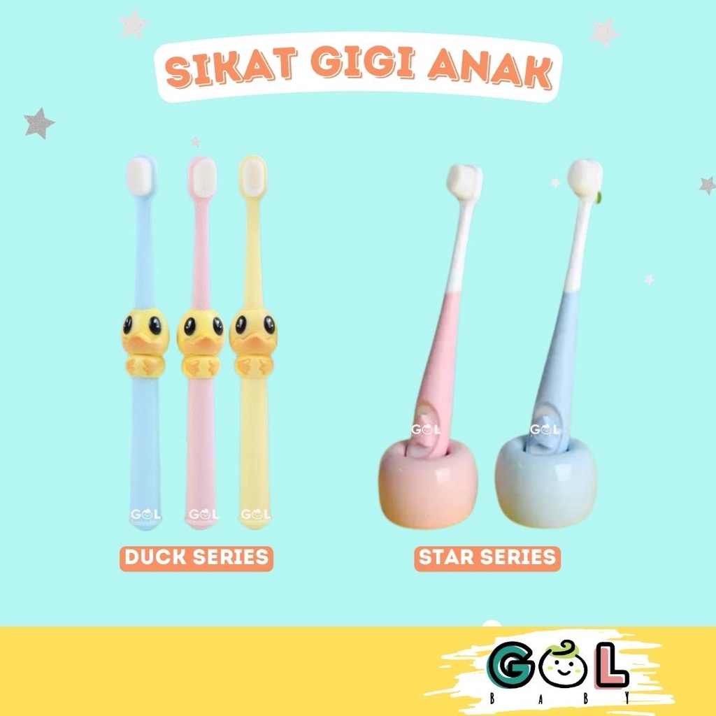 GOL Baby Sikat gigi anak bulu halus dan lembut 10.000 Bulu Halus