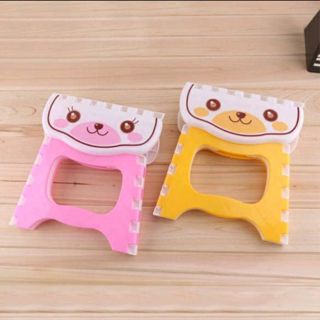Kursi Lipat Mini Plastik Anak Serbaguna Foldable Chair Portable Kartun