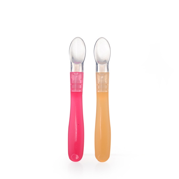 [EIKE] SENDOK MAKAN BAYI SILIKON FOOD GRADE SAFETY / SENDOK MAKAN BABY LENTUR / BABY SPOON SILICONE