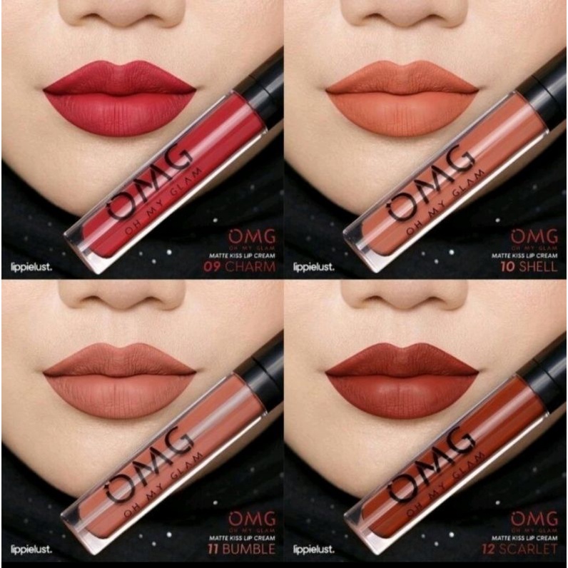 OMG Oh My Glam Matte Kiss Lip Cream 3.5g Lipstick Lipstik Lipcream