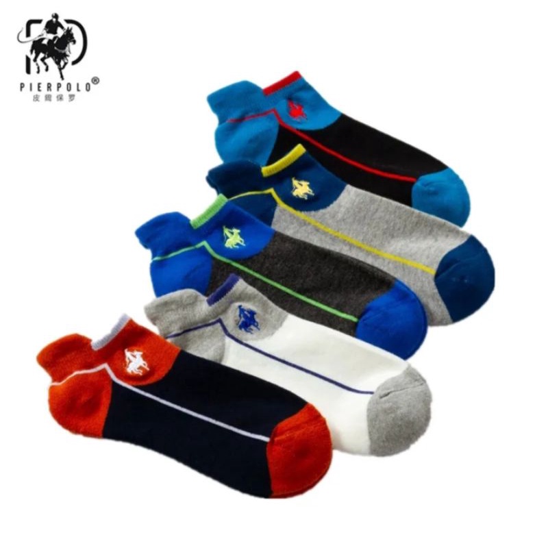 Pier polo Kaus Kaki Pierpolo Socks Premium Original Kaos Kaki Pendek Olahraga MQ12