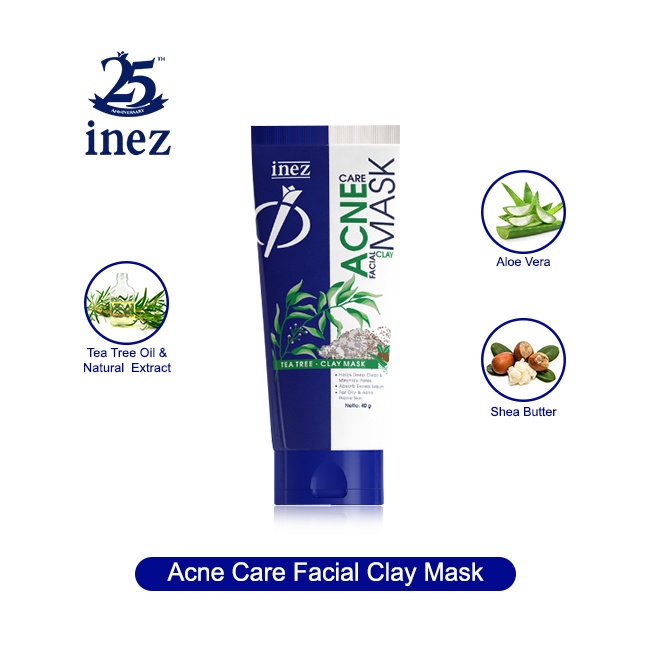 Jual Inez Acne Care Facial Clay Mask Shopee Indonesia