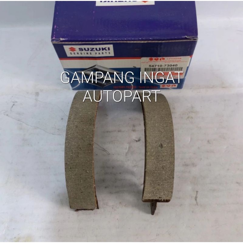 Kampas Rem Tangan Hand Brake Shoe Suzuki Jimmy Katana 1set 2pcs ORI