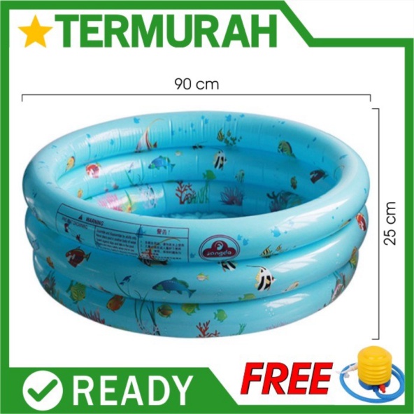 Murah Promo besar keluarga kolam - 210cm bestway BULAT3ring kotak biru renang anak 90cm jumbo intex