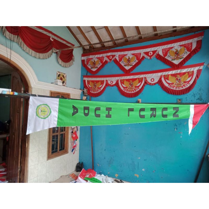 RB BENDERA UMBUL UMBUL Custom 4m Eceran 1 Hari Pengerjaan Desain Logo Dan Warna Bisa Request