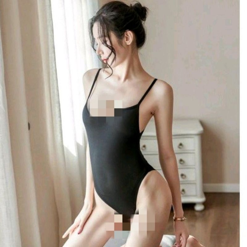 Lingerie Sexy Model Baju Renang Cosplay Swimwear Tanktop Open Crotch