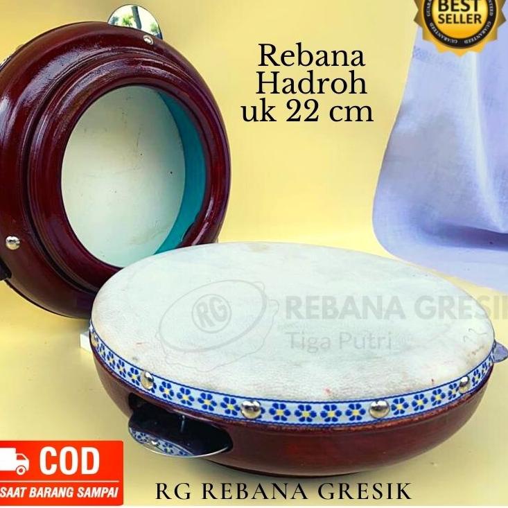 Promo rebana ukuran 22 cm rebana hadroh model jepara rebana anak tk sd rebana terbangan kendang gend