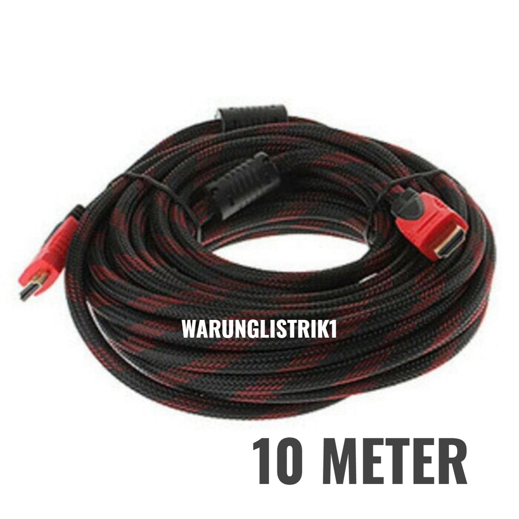 Jual Kabel Hdmi To Hdmi Meter Model Serat Jaring Jaring Shopee