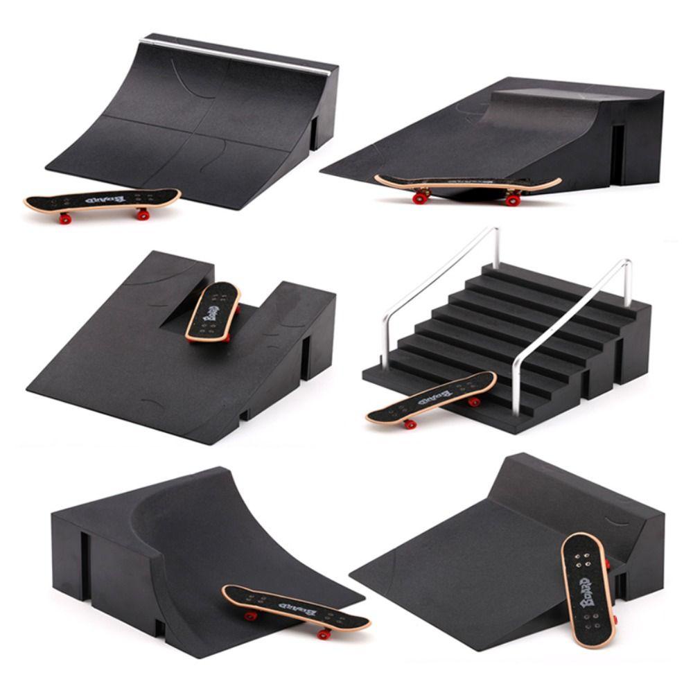 Needway Jari Skateboard Mainan Set Mainan Surfing Inovatif Truk Skate Dengan Ramp Track Jari Papan Surfing Jari Skuter Model Skateboard Anak Hadiah Mainan Skateboard Mini