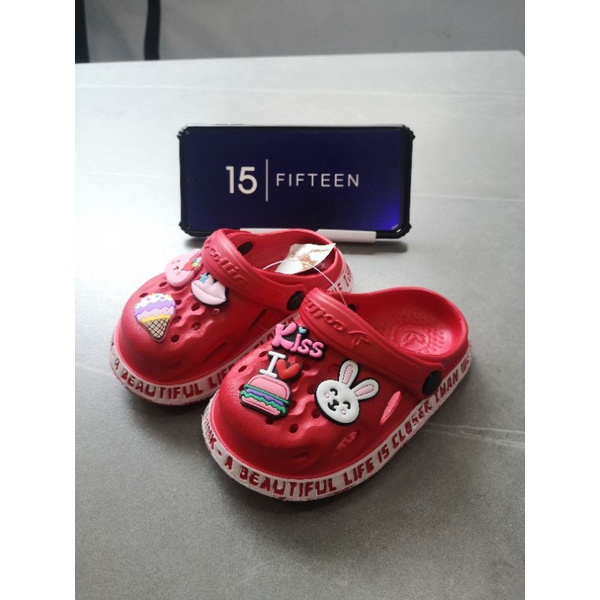 NEW ! ! BIG SALE！！Size：18-29 Sandal Sendal Anak Perempuan Usia 0- 5 Tahun RABBIT Bahan Eva Karet / BABY Girl 7110-B