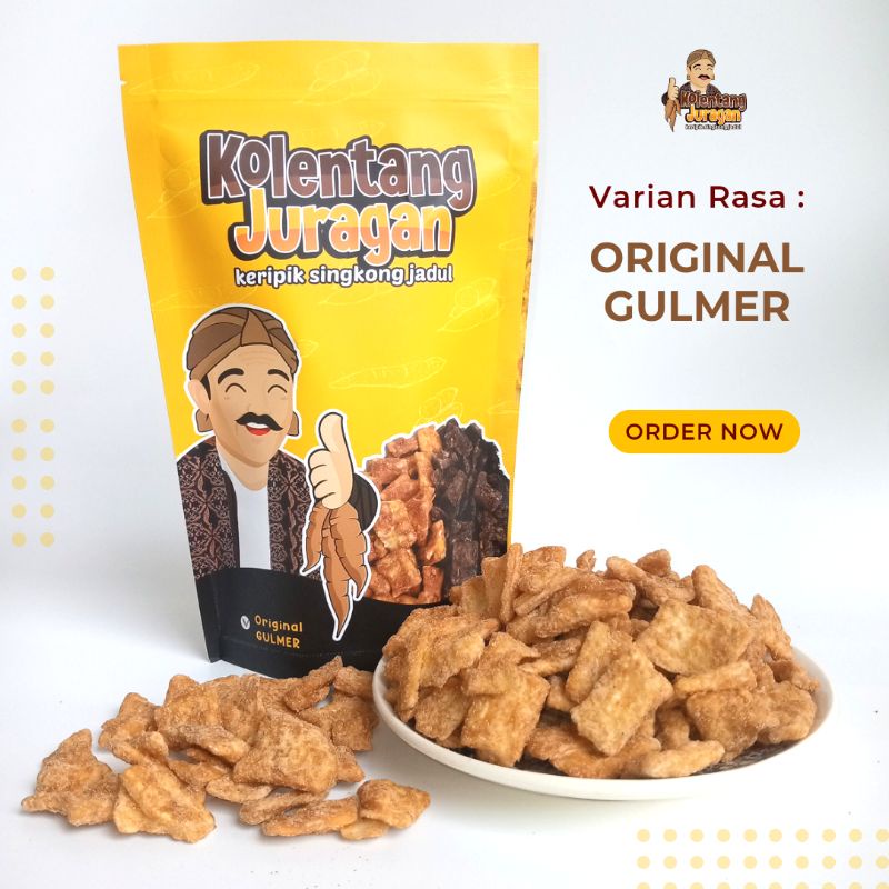 

Kolentang (Keripik Singkong Jadul) Rasa Original Gulmer