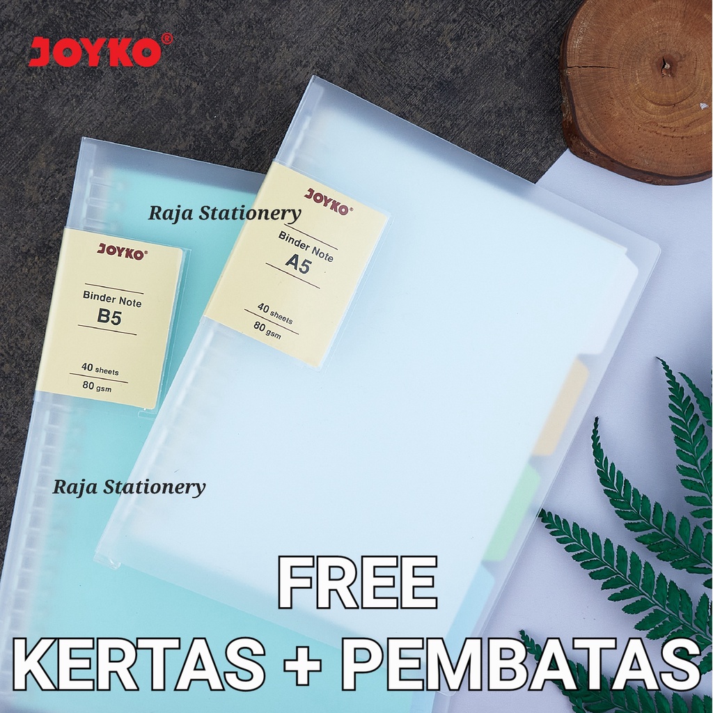 Jual Joyko Binder Note TRANSPARENT A5 B5 / Buku Binder Joyko Transparan ...