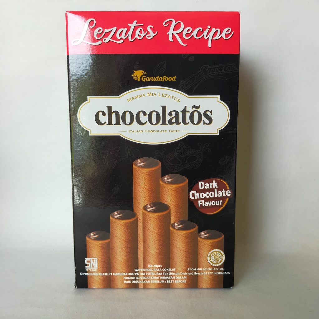 

Chocolatos Wafer Roll Dark Chocolate 14g (1 box=24 pcs)