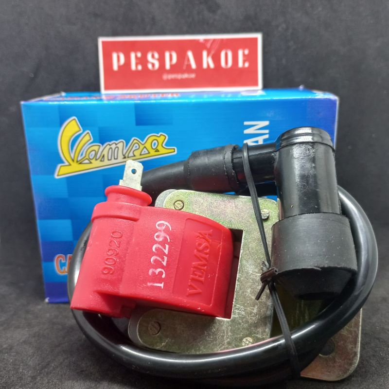 koil coil pengapian vespa super sprint vbb Vemsa merah