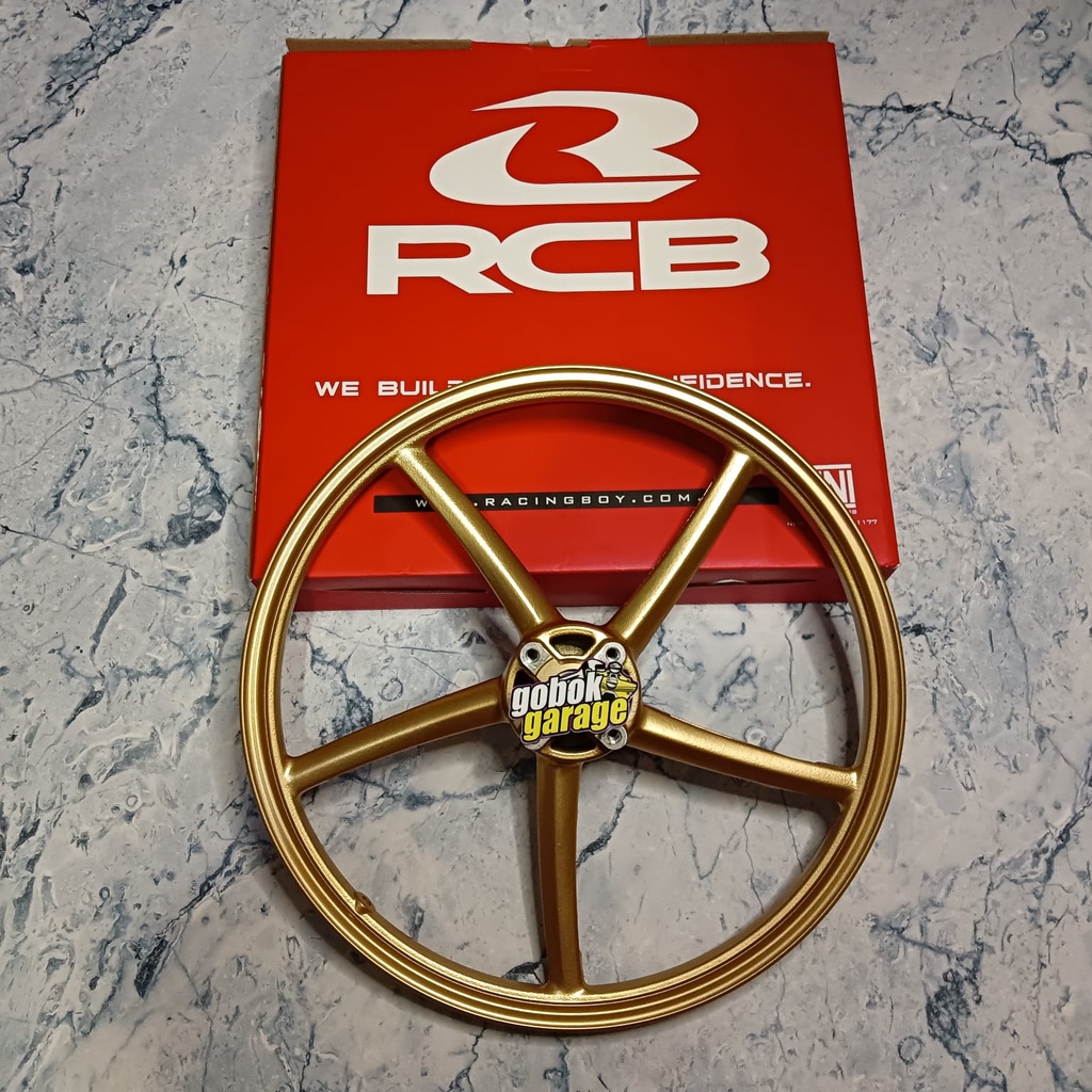 VELG RCB DEPAN 120 JUPITER MIO RING 17 ORIGINAL / VELG RCB SP522 PALANG 5 GOLD