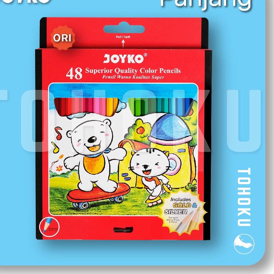 

향 Joyko 48 Classic Color Pencils - CP-48PB Berkualitas !!
