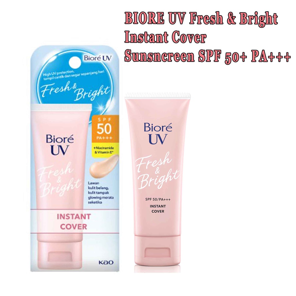 BIORE Sunscreen Wajah* BIORE UV Fresh&amp;Bright* Sunscreen SPF 50+* 30grm