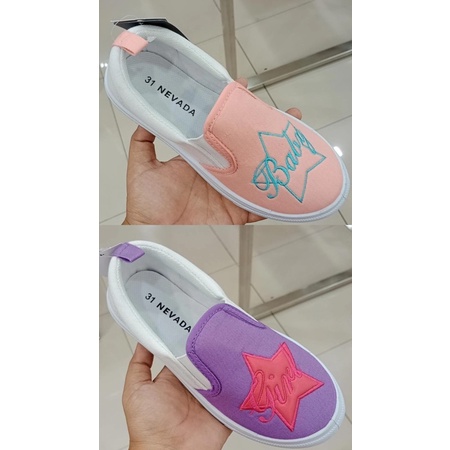 sepatu anak perempuan slip on kanvas by nevada