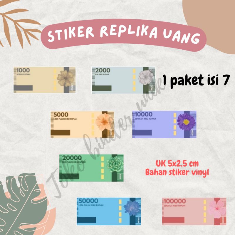 

Stiker Replika Uang / Stiker Bugetting