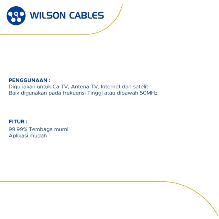 KABEL DW 1X2X0,6MM 500M WILSON BUKAN SUPREME