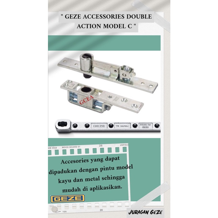 Jual PIVOT HINGE GEZE FOR DOUBLEACTION DOORS Shopee Indonesia
