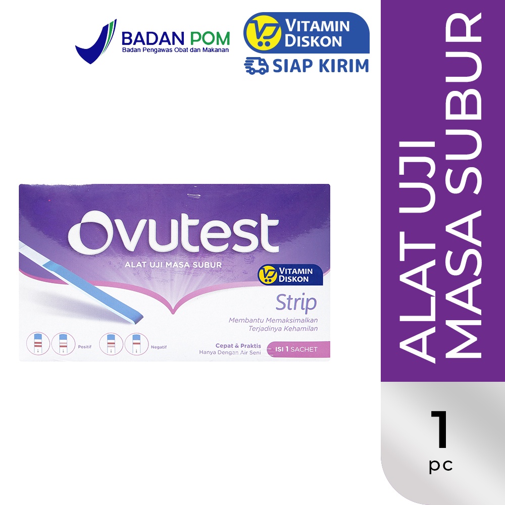 OVUTEST STRIP ALAT UJI MASA SUBUR - ALAT TEST KESUBURAN SEKALI PAKAI – ISI 1 SACHET