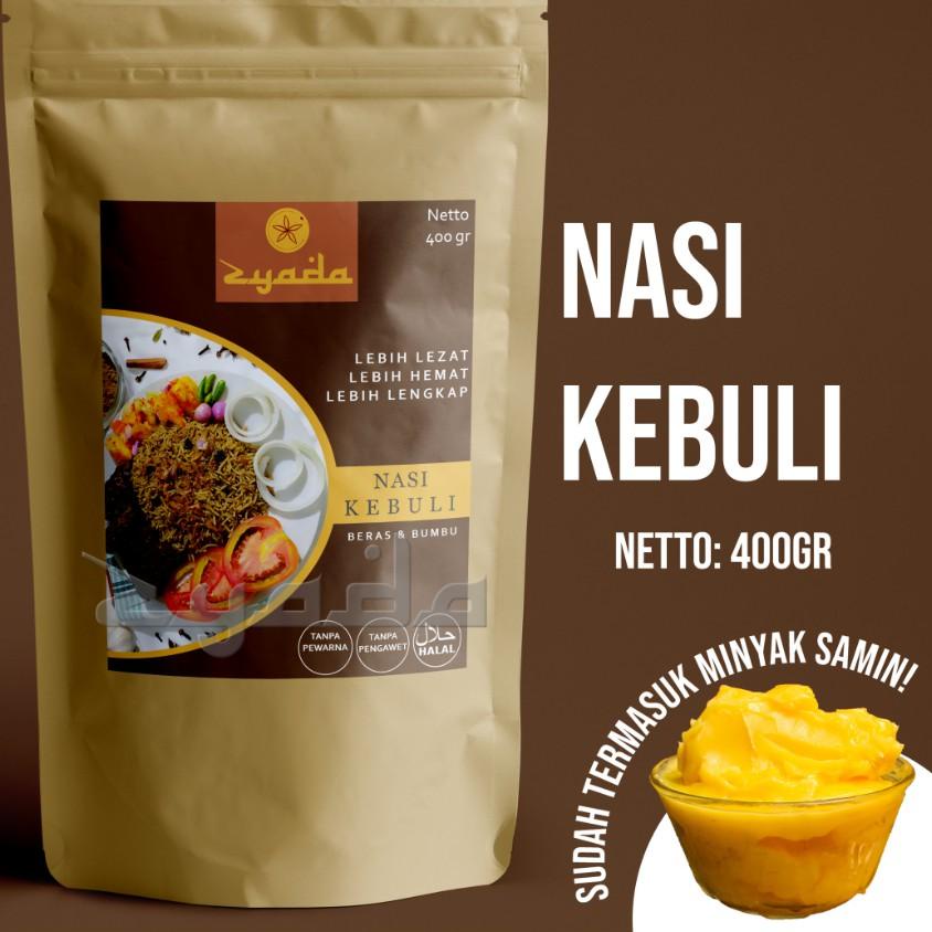 

COD | KI3 | Nasi Kebuli Instan Zyada 400gr (4-5 Porsi) Beras Bumbu Kebuli Minyak Samin