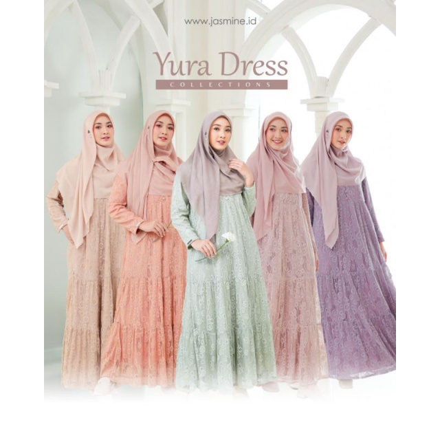 YURA DRESS BY JASMINE/YURA DRESS JASMINE BY LIDIA HADIWINOTO/GAMIS JAMINE/GAMIS PREMIUM/JASMINE BY L