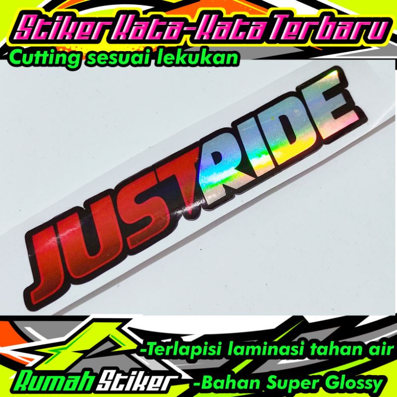 

stiker just ride
