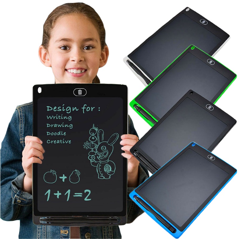 8.5 Inch Grafiti Anak Sketchpad Mainan Menulis Tablet Papan Gambarlcd Tulisan Tangan Blackboard 5warna Papan Gambar Ajaib Untuk Anak-Anak