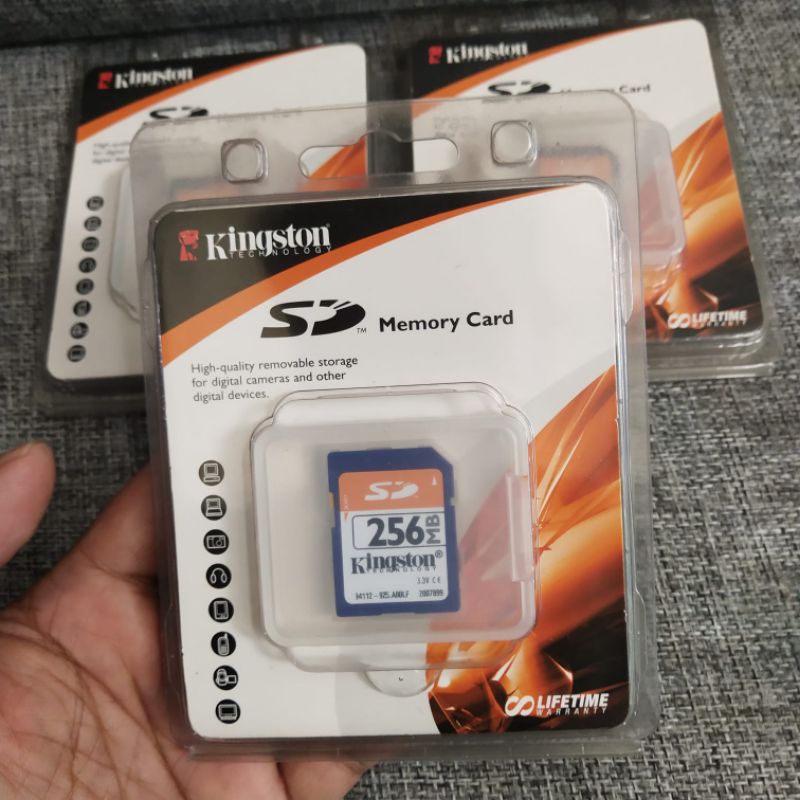 Memory Card SD 256MB Kingston Original Memori Card