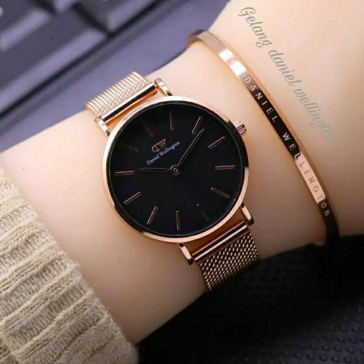 BET.08Ja23ᴰ ◦ JAM TANGAN WANITA TERLARIS WD/DW RANTAI PASIR STEINLESS FREE GELANG PREMIUM