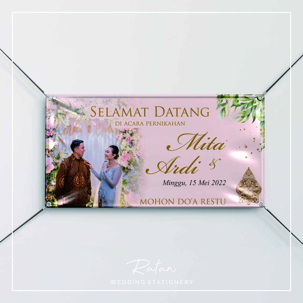 Banner Pernikahan | Wedding Sign | Banner Selamat Datang