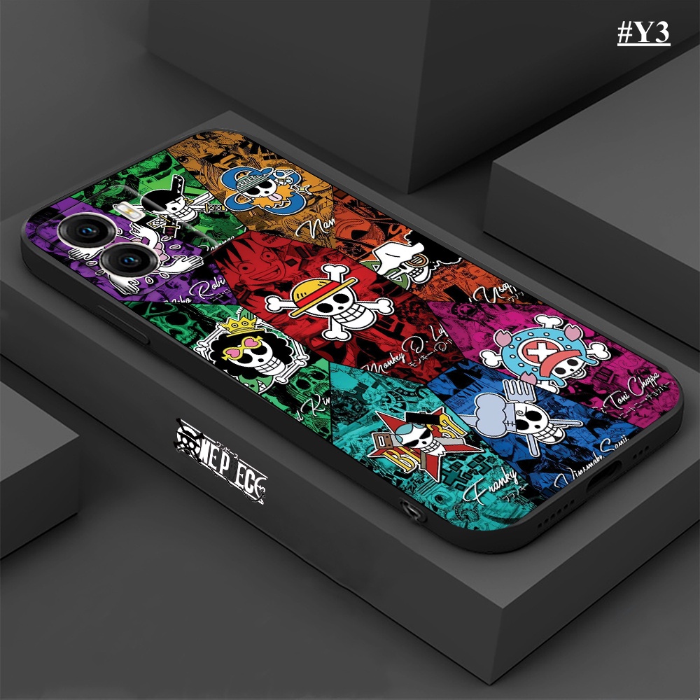 Huawei Y6P Y7A Y6 Pro 2019 Nova 7i Nova 5T Nova 3i Y9S Y9 Prime2019 P30 Lite Square Casing Silikon Fashion Anime Sea Pirate Kings Lembut Phone Cover BY