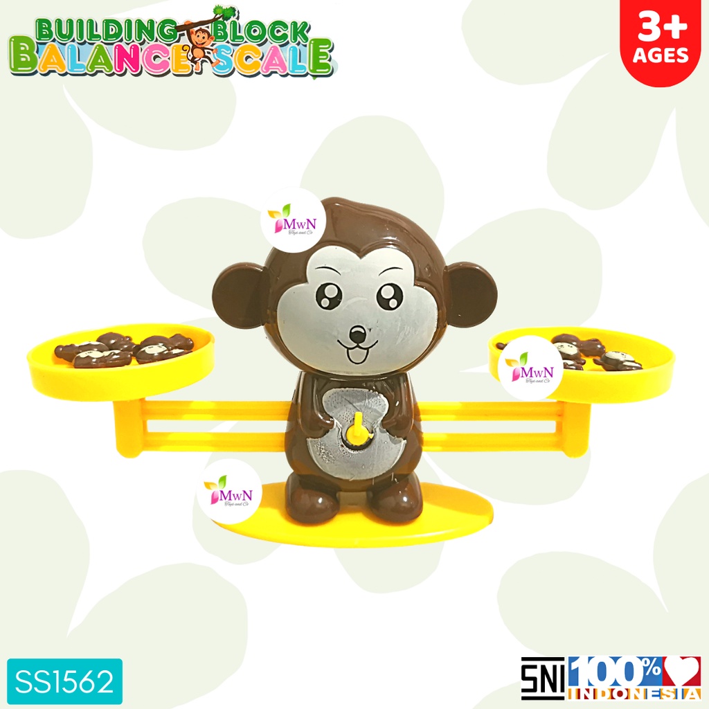 MWN Mainan Edukasi Balance Scale Timbangan Monkey SS1562