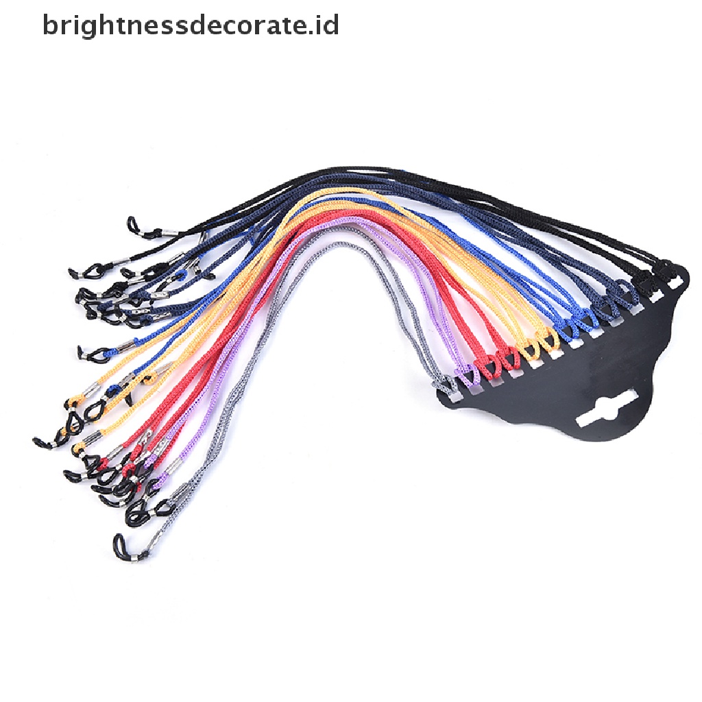 [Birth] 12pcs/lot Multicolor Nylon Glasses String Cord Holder Sunglasses Tali Leher Tali [ID]