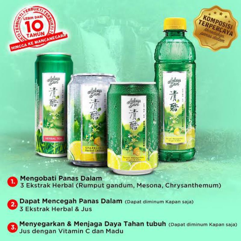 Adem sari box isi 5 sachet || meredakan panas dalam