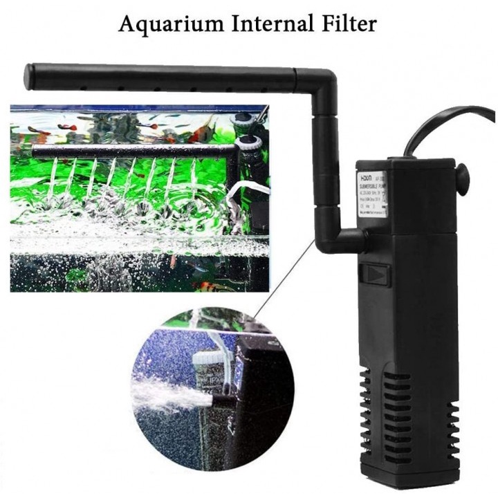 35 HiDOM AP-1000L - Internal Submersible Aquarium Filter - 600L Per Jam