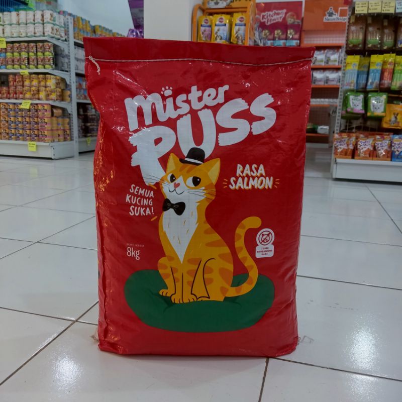 Ekspedisi Mister Puss Salmon Adult Freshpack 8kg - makanan kucing dewasa SALMON