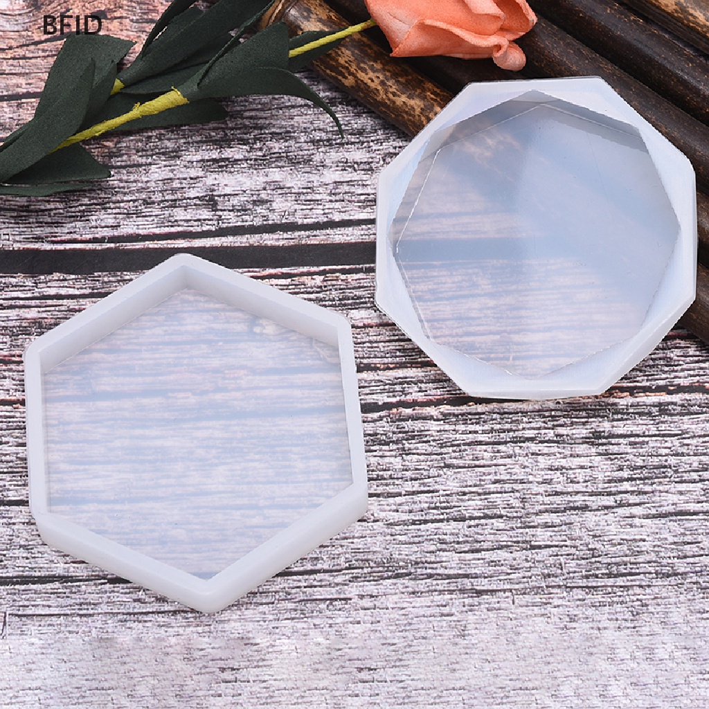 [BFID] Crystal Coaster Resin Casg Cetakan Silikon Membuat Cetakan Craft DIY Perlengkapan Seni [ID]