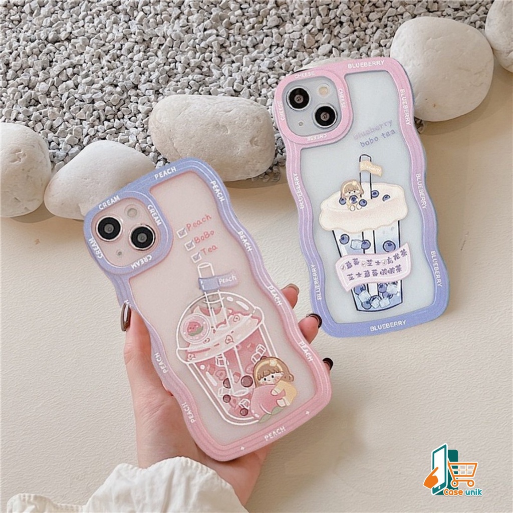 SS130 CASING SOFTCASE GRADASI BOBA FOR IPHONE 7 8 7+ 8+ XR X XS MAX 11 12 13 14 PRO MAX 14 MAX CS5159