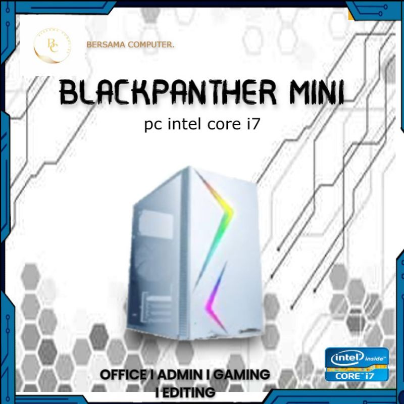 PC gaming termurah Core i7 / Ram 16 gb/ Ssd 240 gb/ Hdd 500gb / vga 2 gb / all new