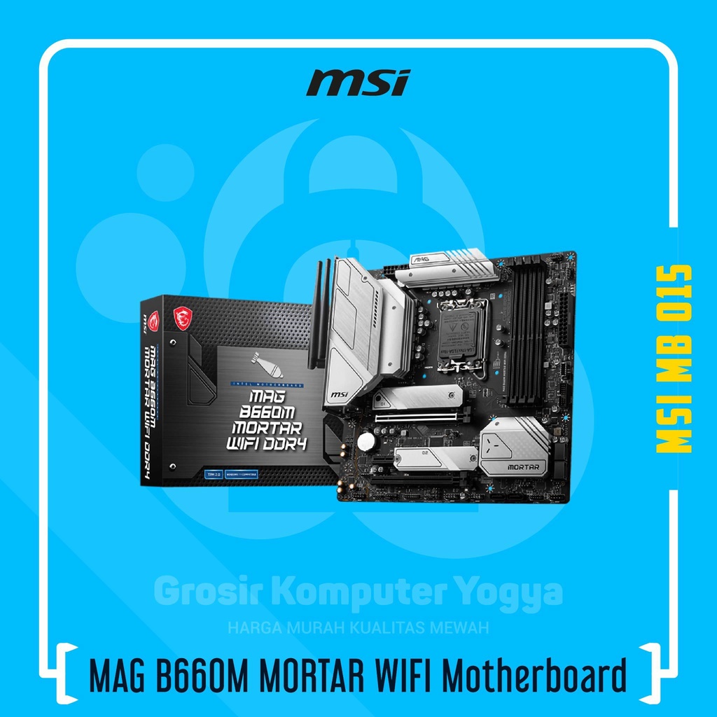 MSI MAG B660M MORTAR WIFI DDR4 4800MHz Socket LGA1700 Intel Motherboard